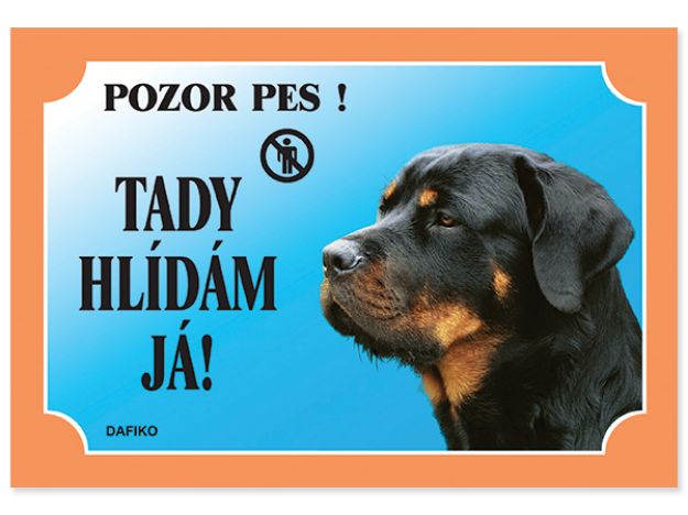 Obrázek Tabulka DAFIKO rotweiler 