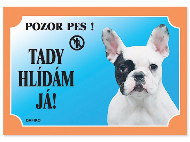 Obrázek Tabulka DAFIKO francouzský buldog světlý 