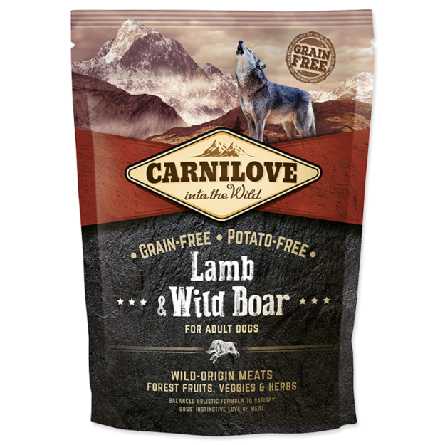 CARNILOVE Lamb & Wild Boar for Dog Adult 1,5kg