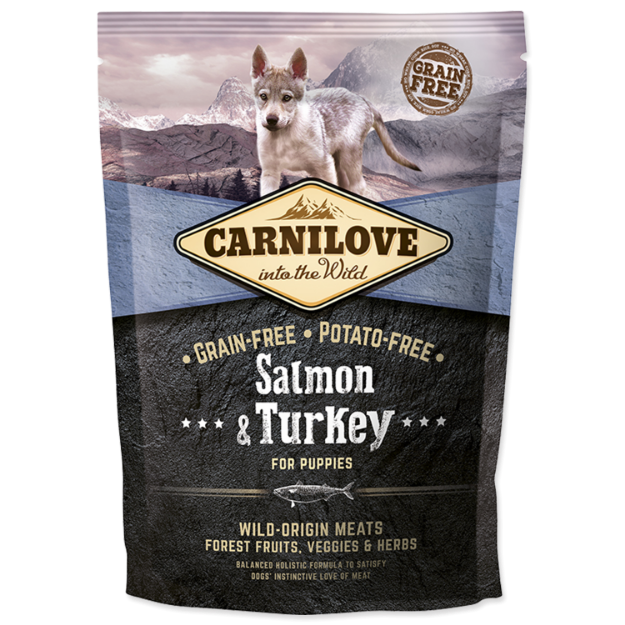 CARNILOVE Salmon & Turkey for Puppies 1,5kg