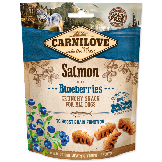 CARNILOVE Dog Crunchy Snack Salmon with Blueberries with fresh meat 200g