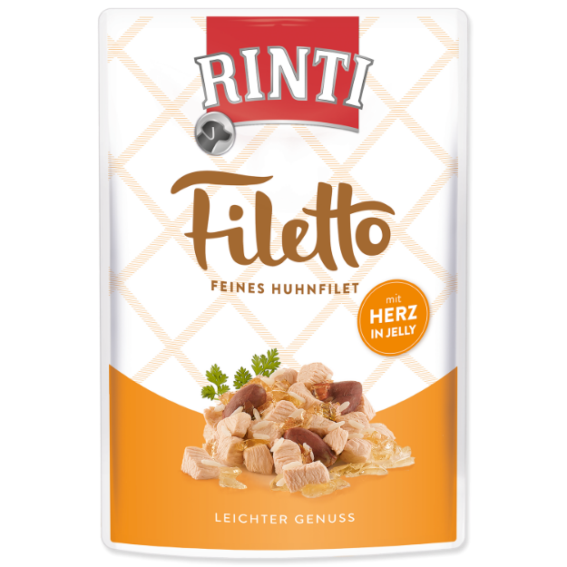 Kapsicka RINTI Filetto kure + kurecí srdce v želé 100g