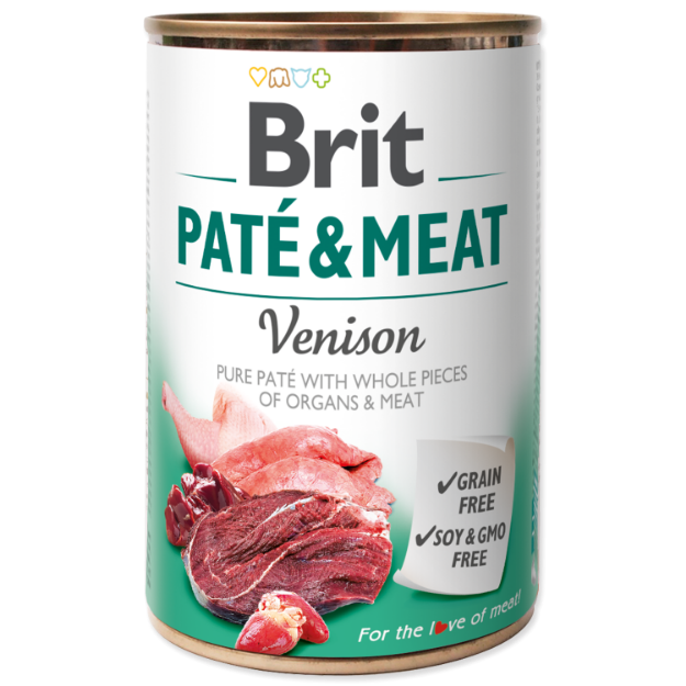 Konzerva BRIT Paté & Meat Venison 400g