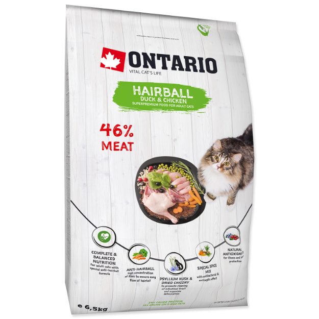 ONTARIO Cat Hairball 6,5kg