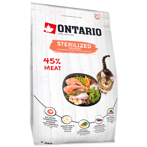 ONTARIO Cat Sterilised Salmon 2kg