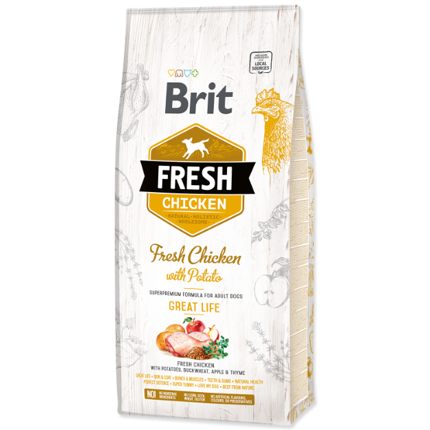 BRIT Fresh Chicken with Potato Adult Great Life 12kg