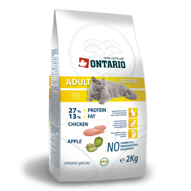 ONTARIO Cat Adult Indoor 2kg