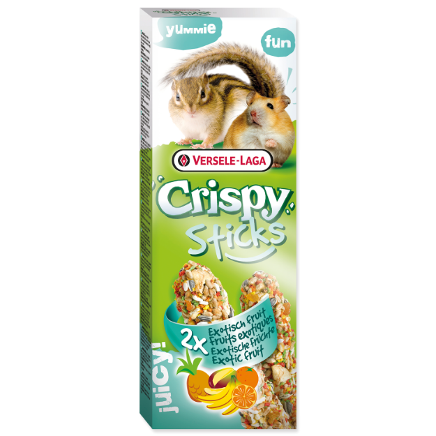 Tycinky VERSELE-LAGA Crispy s exotickým ovocem pro krecky a veverky 110g