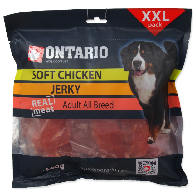 Snack ONTARIO Dog Soft Chicken Jerky 500g