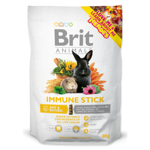 Snack BRIT Animals Immune Stick for Rodents 80g