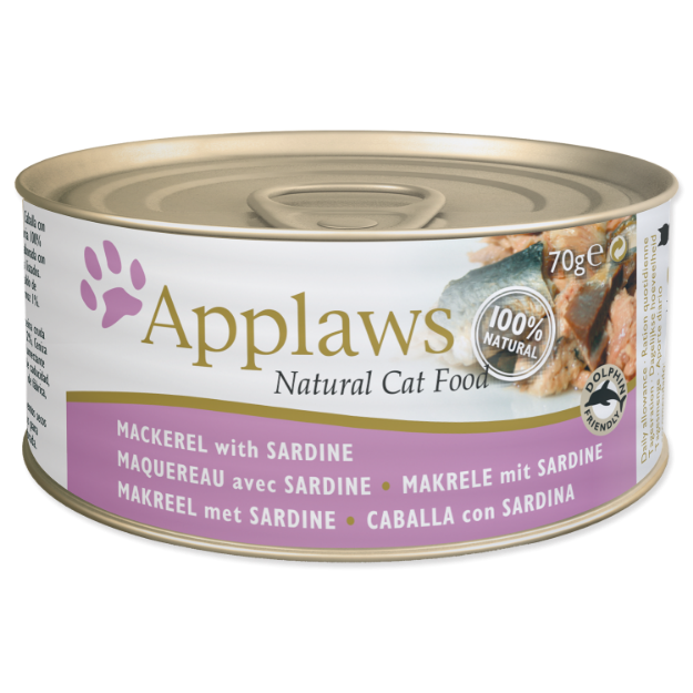 Konzerva APPLAWS Cat Mackerel & Sardine 70g