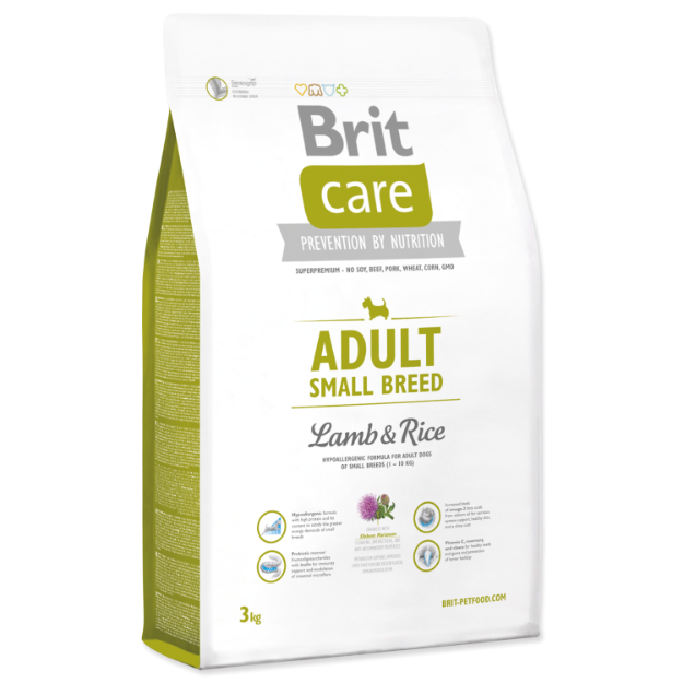 BRIT Care Dog Adult Small Breed Lamb & Rice 3kg