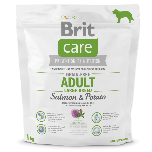 BRIT Care Dog Grain-free Adult Large Breed Salmon & Potato 1kg