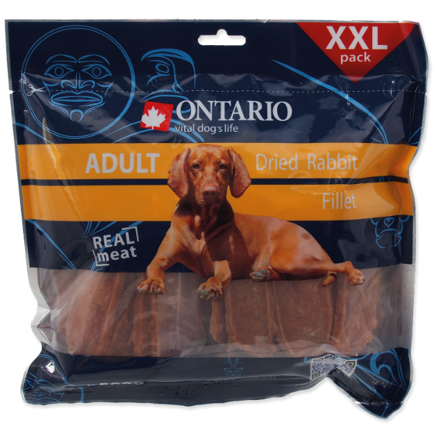 Snack ONTARIO Dog Dry Rabbit Fillet 500g