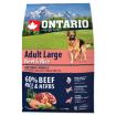 ONTARIO Dog Adult Large Beef & Rice 2,25kg