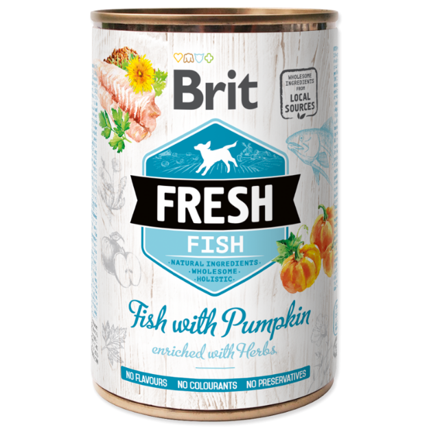 Konzerva BRIT Fresh Fish with Pumpkin 400g