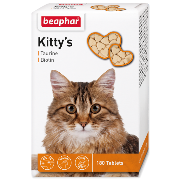 Kittys BEAPHAR s taurinem a biotinem 180tablet