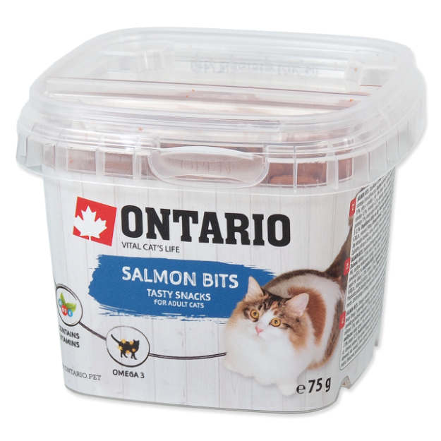 Snack ONTARIO Cat Salmon Bits 75g