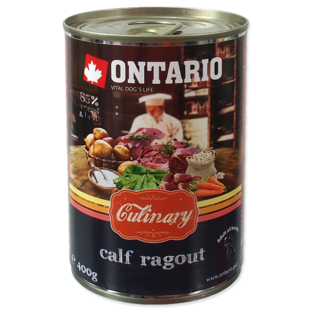 Konzerva ONTARIO Culinary Calf Ragout with Duck 400g