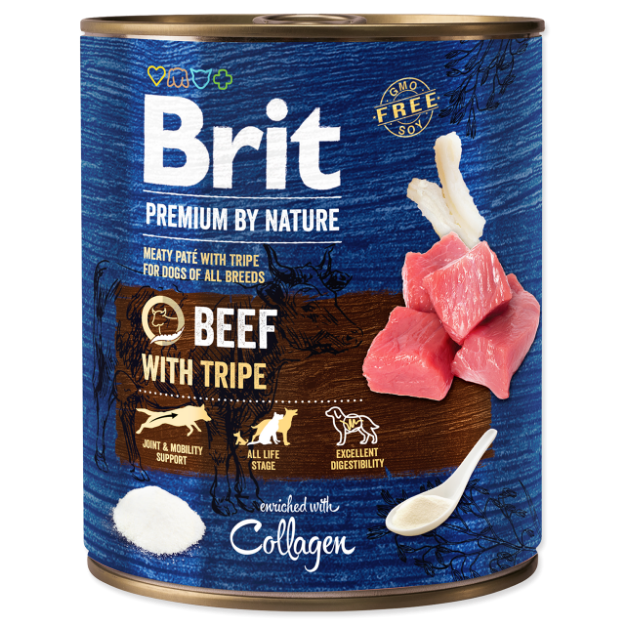 BRIT Premium by Nature Beef with Tripes 800g