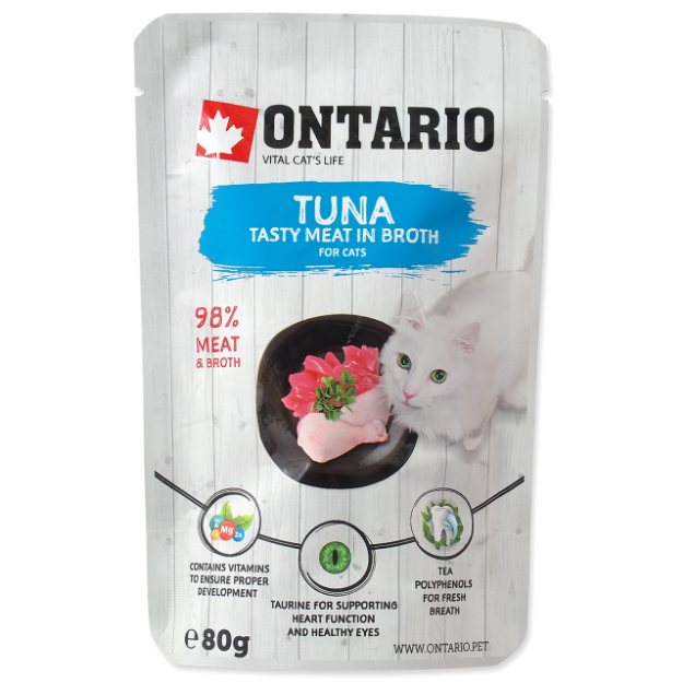 Kapsicka ONTARIO Cat Tuna in Broth 80g