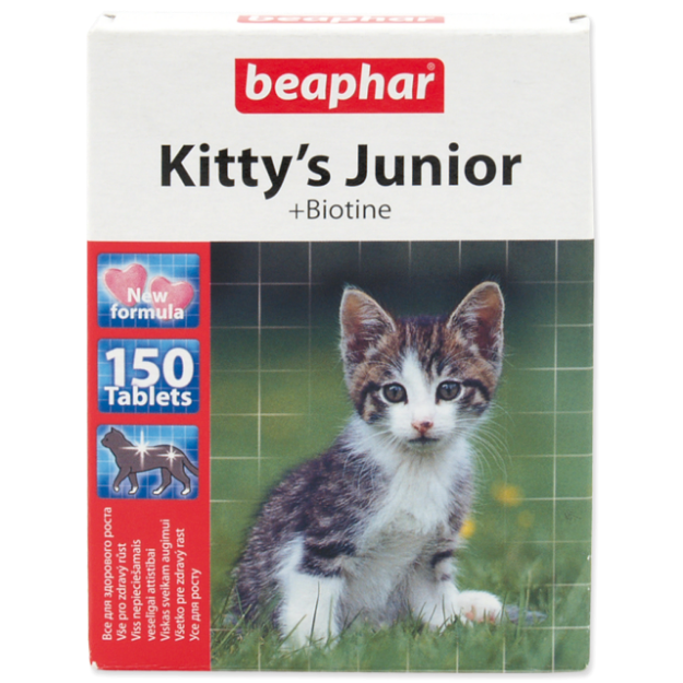 Pochoutka BEAPHAR Kitty´s Junior biotin 150tablet