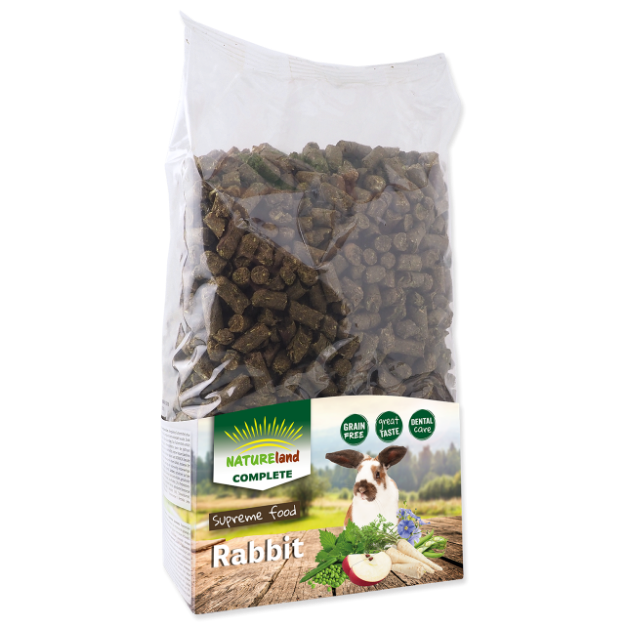 Krmivo NATURE LAND Complete pro králíky a zakrslé králíky MONO 1,7kg