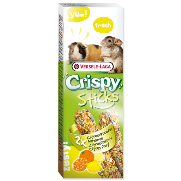 Tycinky VERSELE-LAGA Crispy s ovocem pro morcata a cincily 110g