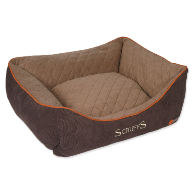 Pelíšek SCRUFFS Thermal Box Bed hnedý S 