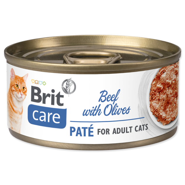 Konzerva BRIT Care Cat Beef Paté with Olives 70g