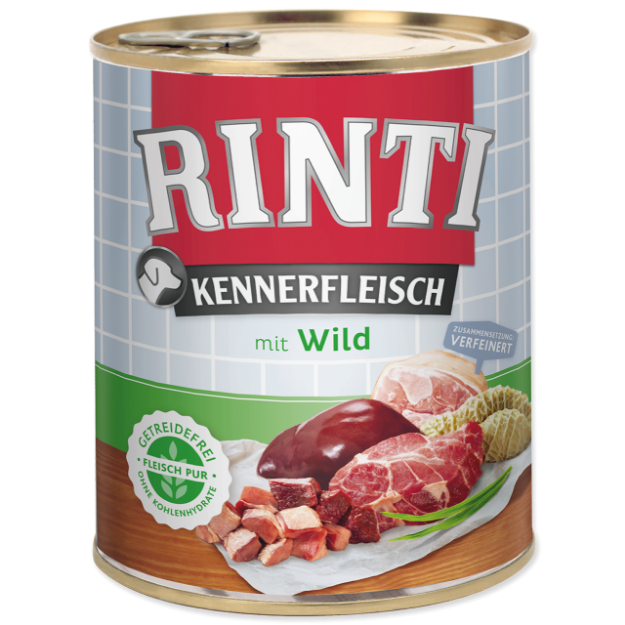 Konzerva RINTI Kennerfleisch zverina 800g