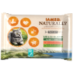 Kapsicky IAMS Cat Naturally Senior výber z morských a suchozemských mas v omácce multipack 340g