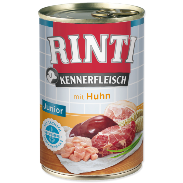 Konzerva RINTI Kennerfleisch Junior kure 400g