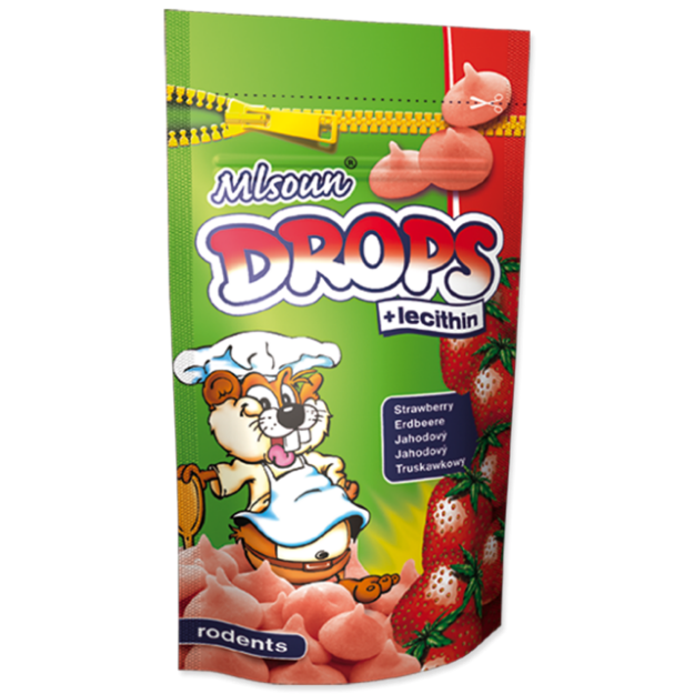 MLSOUN Dropsy jahodové 75g