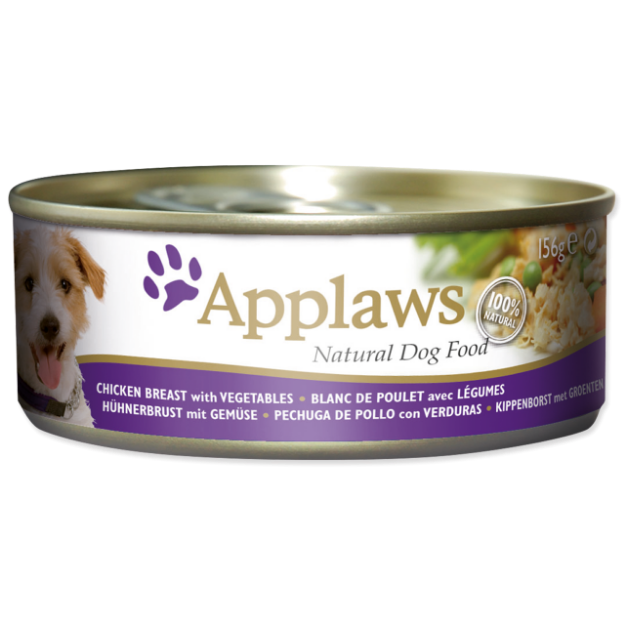 Konzerva APPLAWS Dog Chicken, Vegetables & Rice 156g