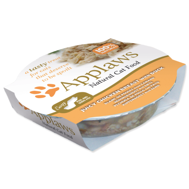 Kalíšek APPLAWS Cat Juicy Chicken Breast with Duck 60g