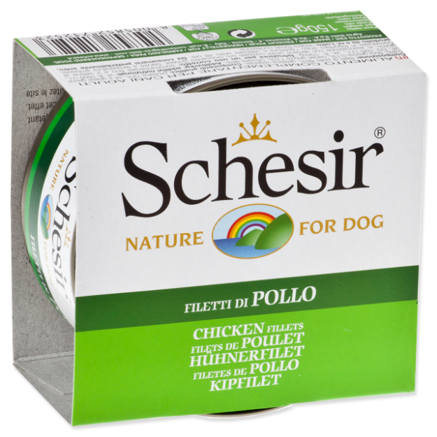 Konzerva SCHESIR Dog kurecí v želé 150g