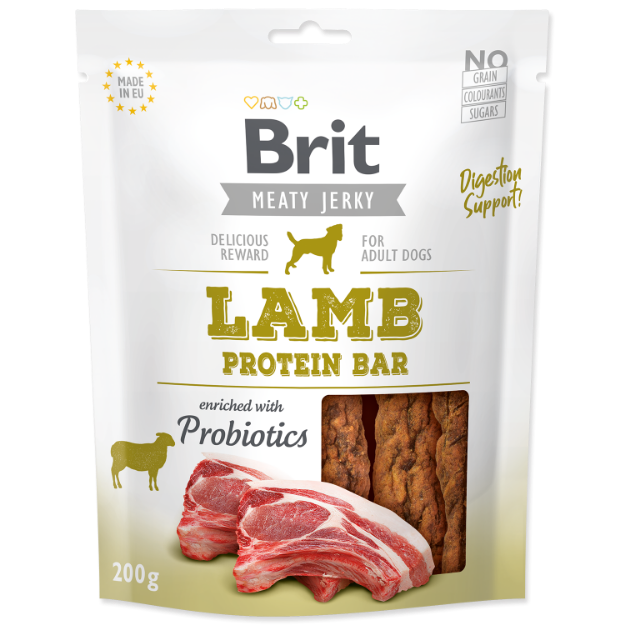 Obrázek Snack BRIT Jerky Lamb Protein Bar 200g 