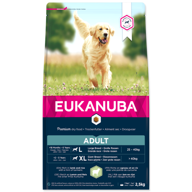 Obrázek EUKANUBA Adult Large Breed Lamb & Rice 2,5kg