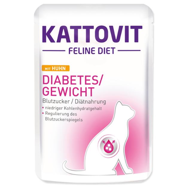 Obrázek Kapsička KATTOVIT Diabetes kuře 85g