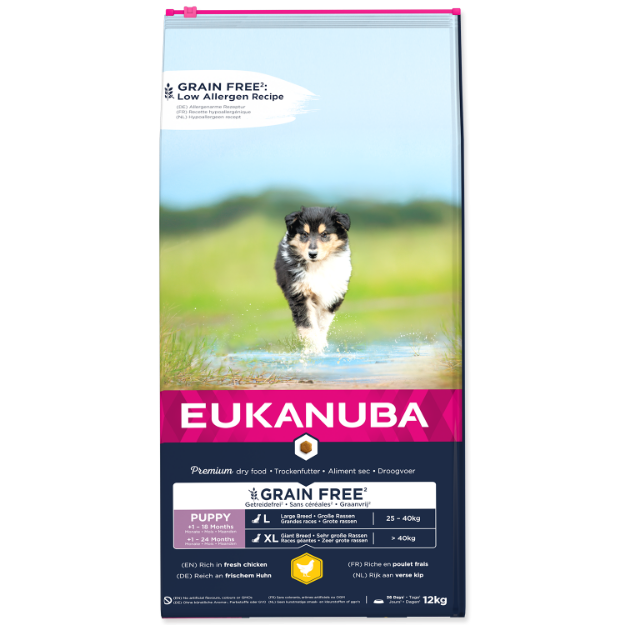 Obrázek EUKANUBA Puppy & Junior Large Grain Free Chicken  12 kg