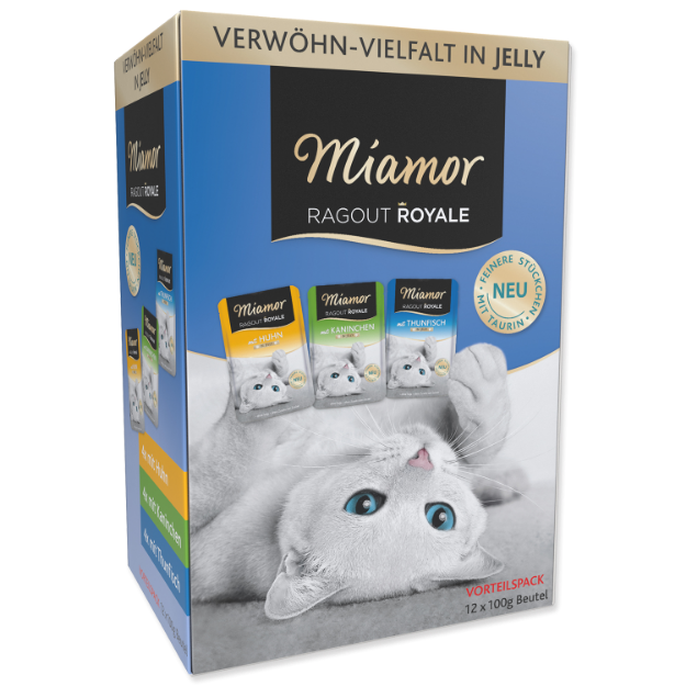 Obrázek Kapsičky MIAMOR Ragout Royale kuře, tuňák, králík v želé multipack 1200g