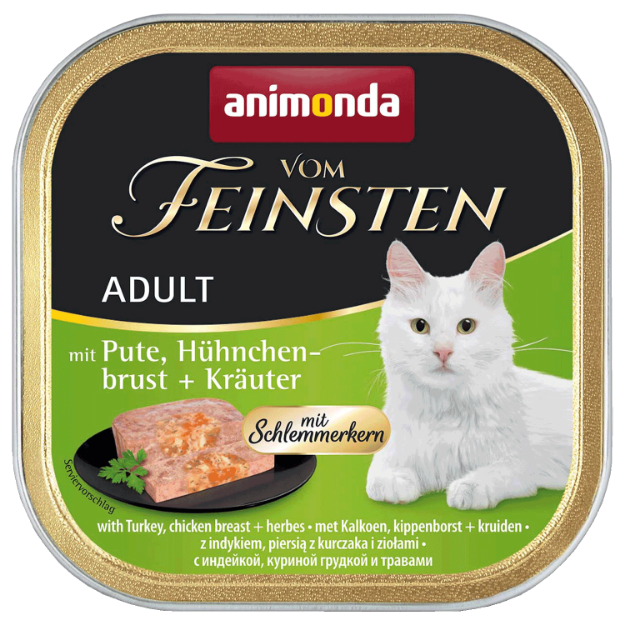 Obrázek Paštika ANIMONDA Vom Feinstein krůtí + kuřecí + bylinky  100 g